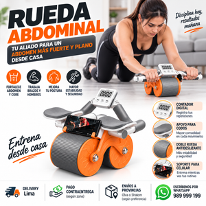Rueda Abdominal Multifuncional con Contador Digital